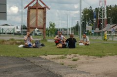 Śniadanie na granicy rosyjsko-łotewskiej
